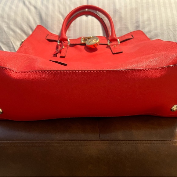 Michael Kors Red Leather Bag - Picture 3 of 7